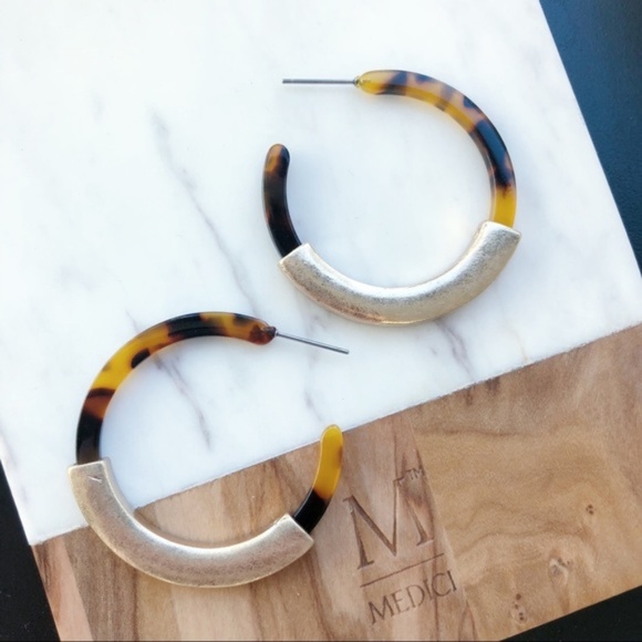 Jewelry - Tortoise Shell Hoops
